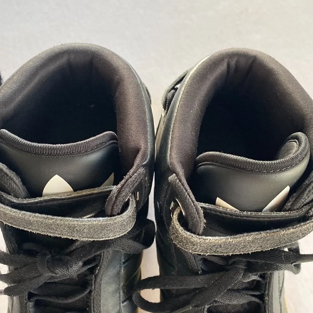 ADIDAS Men’s Black Leather HiTops Art# G59950 Size 12